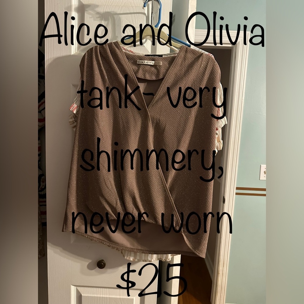 Alice & Olivia Sparkle Tank